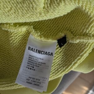 Balenciaga Yellow Knit Sweater